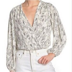 ASTR The Label white floral top
